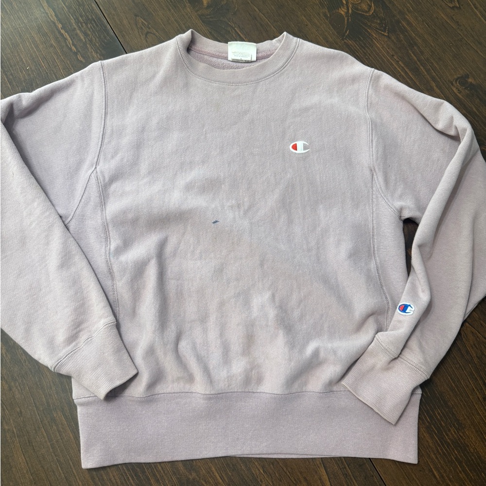 Champion Women's Dusty Pink Crew Neck Sweater